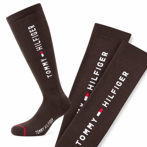 Skarpety Tommy Hilfiger Equestrian Clifton Cacao, brązowe 2026