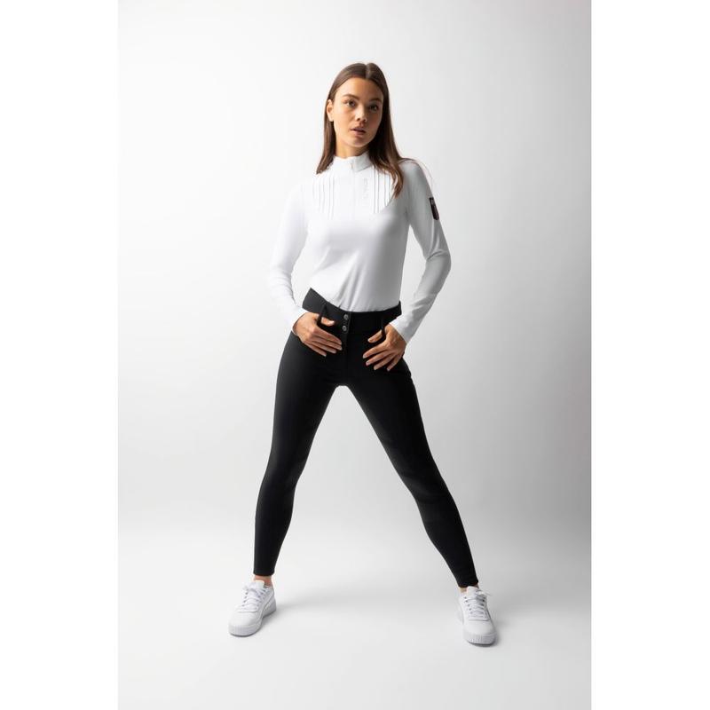 Bryczesy damskie zimowe B Vertigo Tiffany II z silikonowym lejem czarne