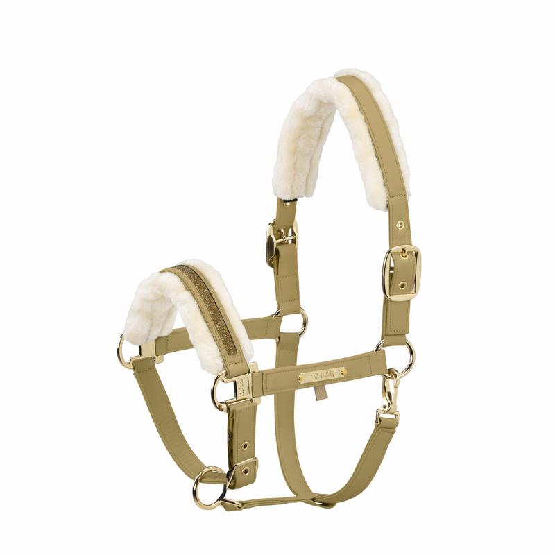 Kantar z futerkiem Eskadron Heritage Faux Leather Jewel FF Cardamom, złoty 2025/2026