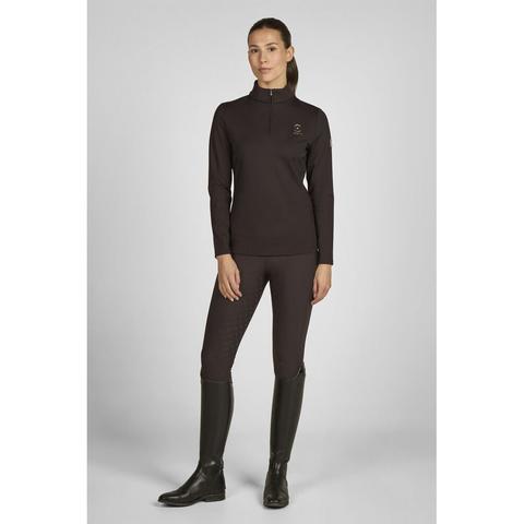 Bluzka damska Eskadron Heritage Half-Zip Black Truffle, ciemnobrązowa 2025/2026