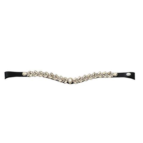 Naczółek Kavalkade Exquisite czarno-złoty