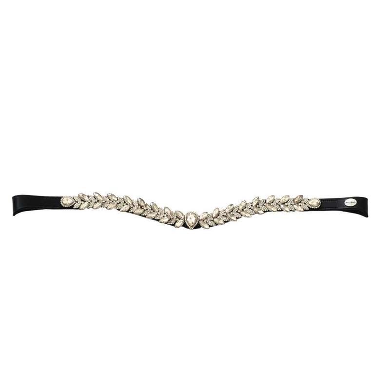 Naczółek Kavalkade Exquisite czarno-złoty