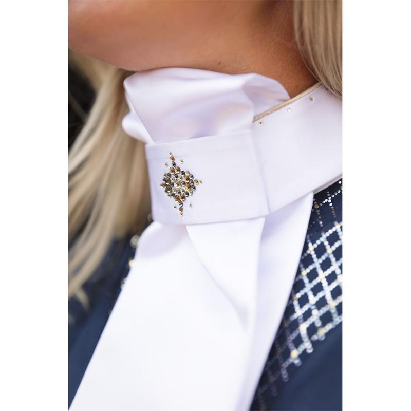 Plastron Anky Prospect biało-złoty