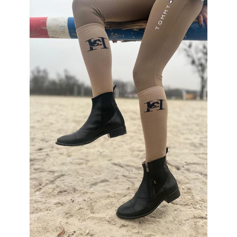 Skarpety Hoorsy Czarilio beżowo-granatowe