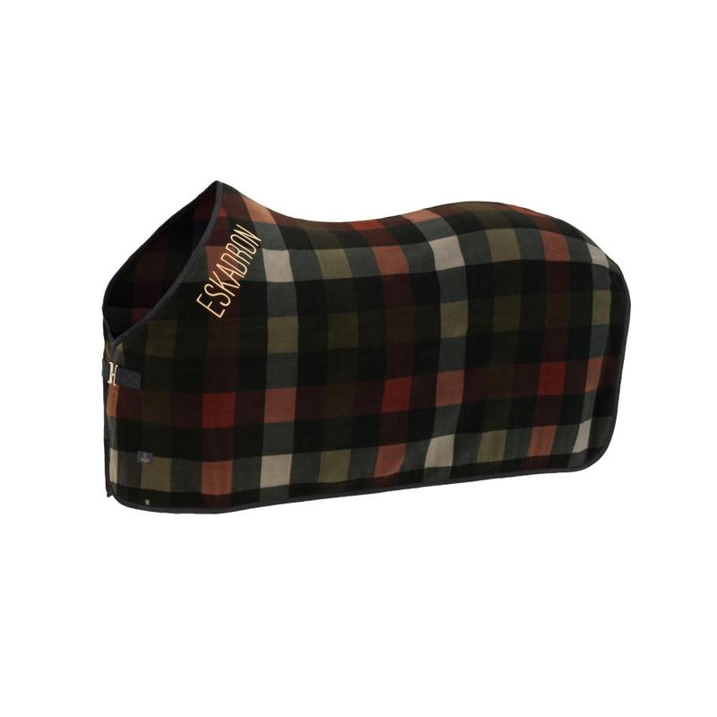 Derka polarowa Eskadron Heritage Fleece Check Black-deep moss-merlot-ash, czarno-ciemnozielono-czerwono-beżowa 2026/2027