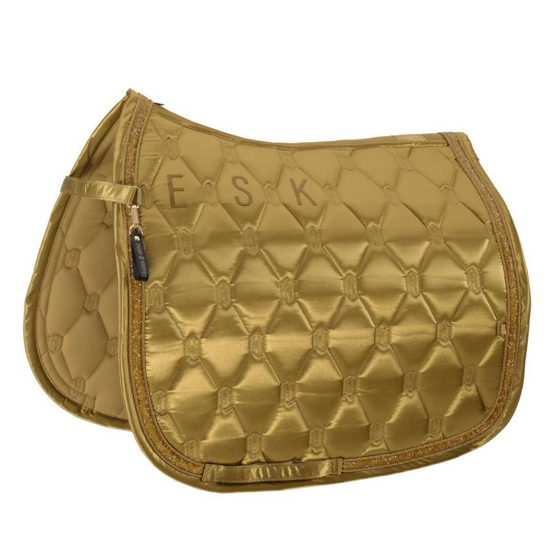 Czaprak Eskadron Heritage Satin Jewel Cardamom, złoty 2025/2026