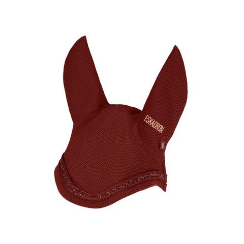 Nauszniki Eskadron Heritage Dynair Mesh Sport Jewel Merlot, czerwone 2026/2027