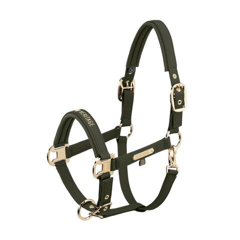 Kantar Eskadron Heritage Faux Leather Double Pin Deep Moss, ciemnozielony 2026/2027