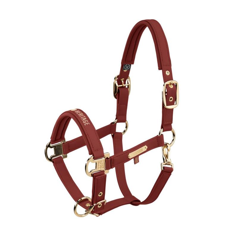 Kantar Eskadron Heritage Faux Leather Double Pin Merlot, czerwony 2026/2027