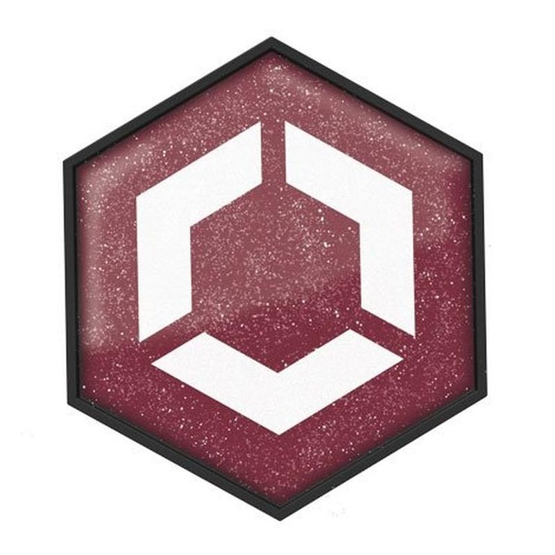 Wymienny magnes do kasku Flex-on Armet Trex-on Silver Burgundy, bordowy