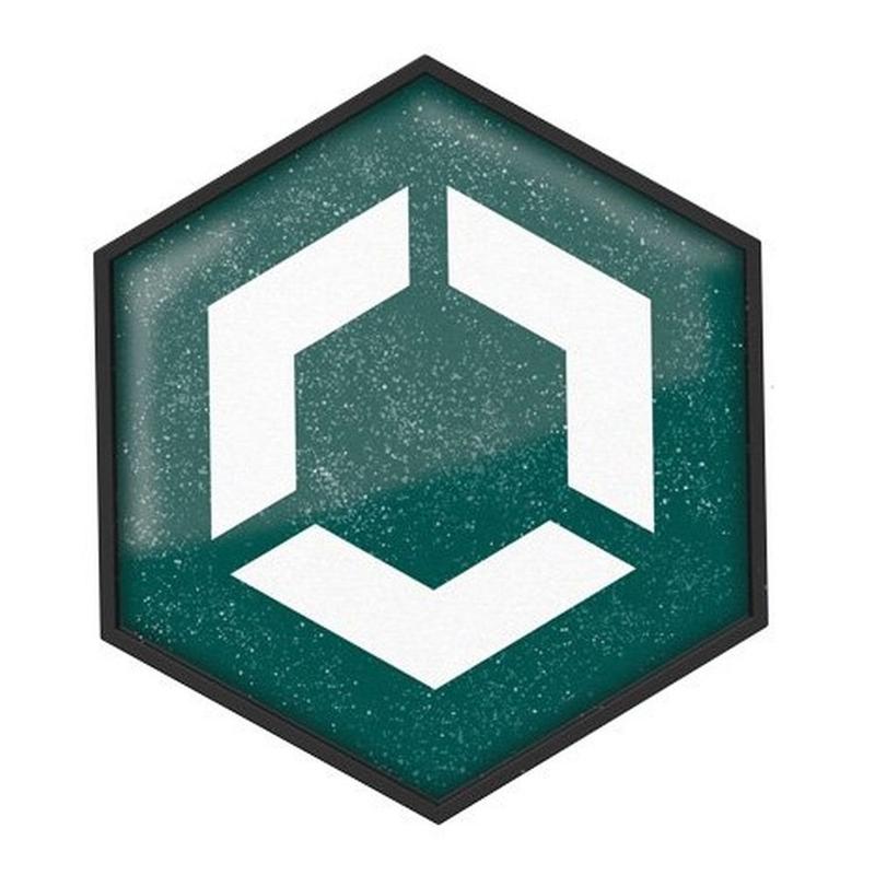 Wymienny magnes do kasku Flex-on Armet Trex-on Silver Dark Green, ciemnozielony