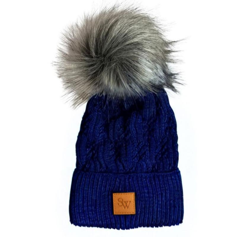 Czapka zimowa Silwear z poponem granatowa