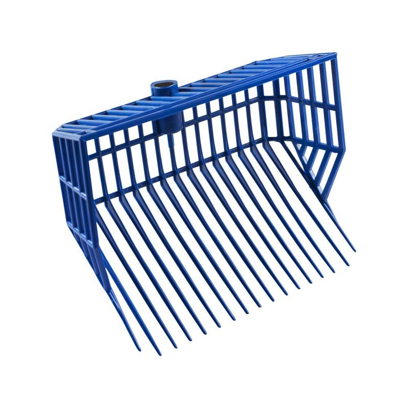 Widły do trocin z wysokimi bokami Ekkia niebieskie