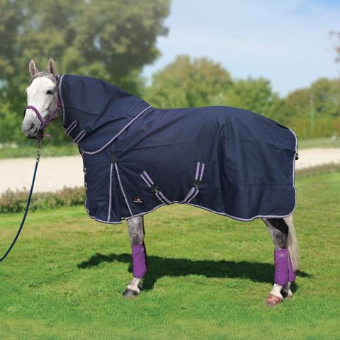 Derka padokowa letnia z odpinanym kapturem HE Aristo Combo 600D granatowa