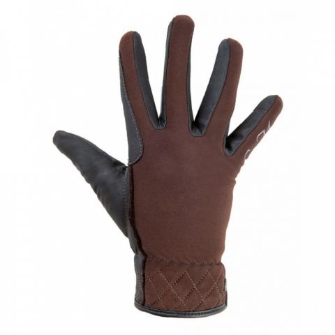 Rękawiczki zimowe HKM Velluto brązowe