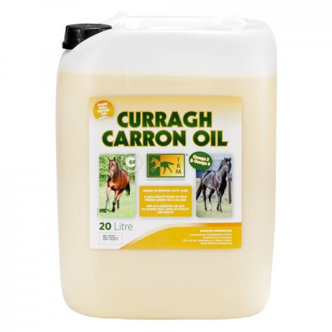 Olej lniany wzbogacony TRM Curragh Carron Oil z pompką.