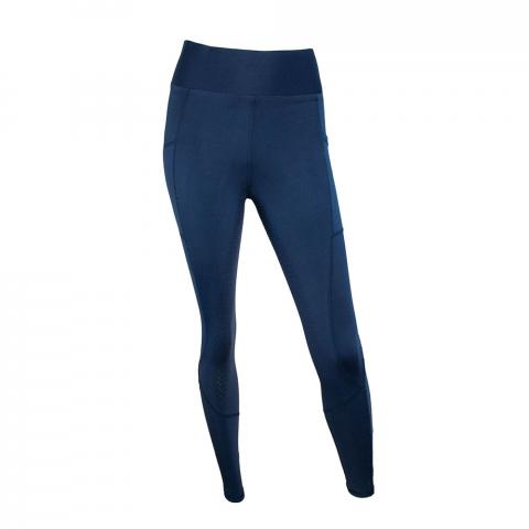 Legginsy HKM Style z silikonem granatowe