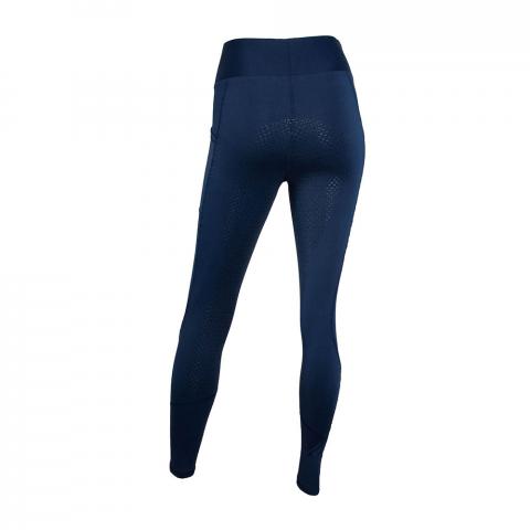 Legginsy damskie HKM Style z silikonem granatowe