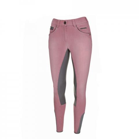 Bryczesy Pikeur Darjeen Jeans Grip różowo-szare 2019