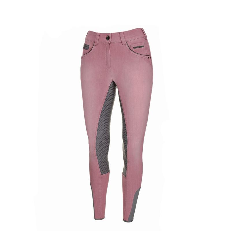 Bryczesy Pikeur Darjeen Jeans Grip różowo-szare 2019