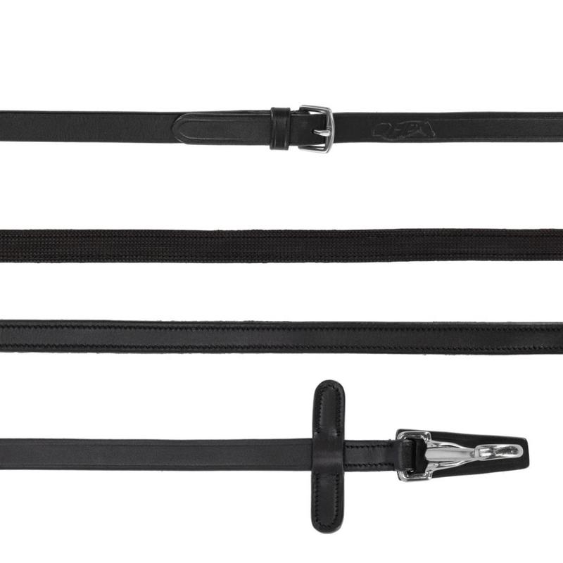 Wodze z karabińczykami QHP czarne