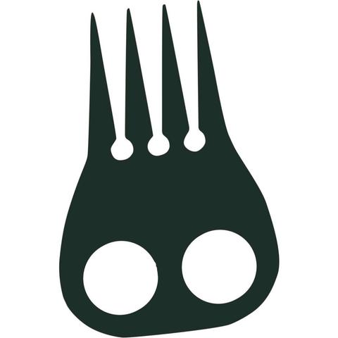 Grzebień do zaplatania koreczków York czarny