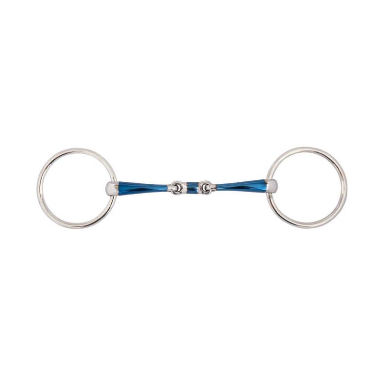 Wędzidło blokujące się BR Sweet Iron Magic rdzewiejące podwójnie łamane 14 mm