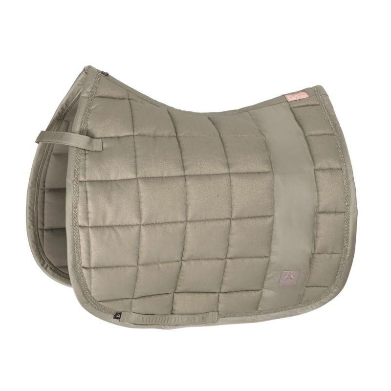 Czaprak Eskadron Heritage Big Square Cotton Glitter Ivorygrey, beżowy