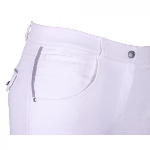 Bryczesy damskie QHP Thirza White, białe