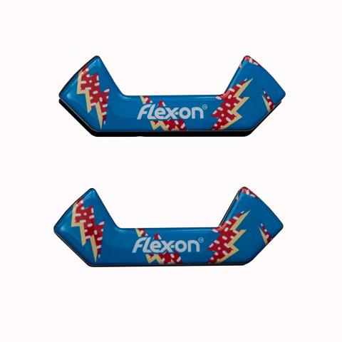 Wkładki magnetyczne do strzemion bezpiecznych Flex-on Flash niebieskie