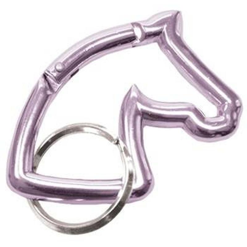 Brelok-karabińczyk York HR końska głowa liliowy