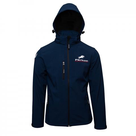 Kurtka męska jesień/zima PARKUR Softshell granatowa