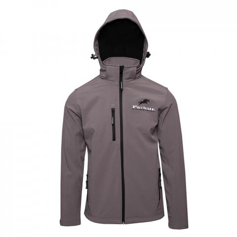 Kurtka męska jesień/zima PARKUR Softshell stalowa