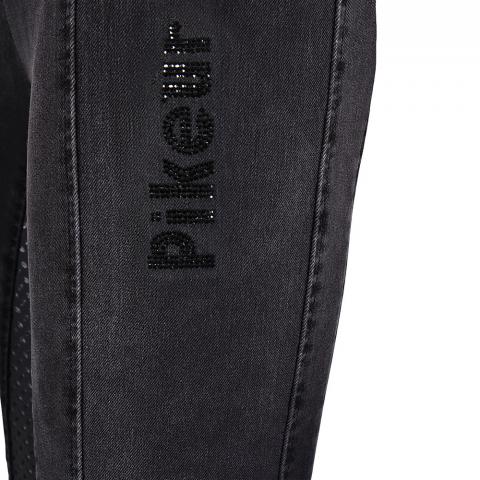 Bryczesy damskie Pikeur Iona Jeans Grip czarne 2019