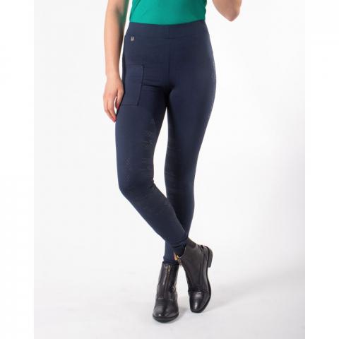 Legginsy damskie QHP Phylicia Navy, granatowe