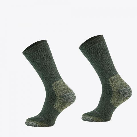 Skarpety Comodo wełna Alpaca natural zielone
