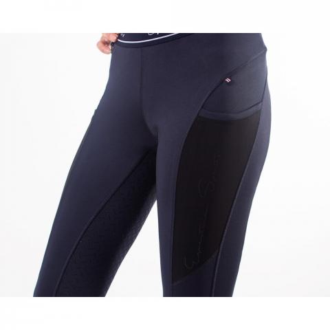 Legginsy damskie QHP Jodie navy, granatowe