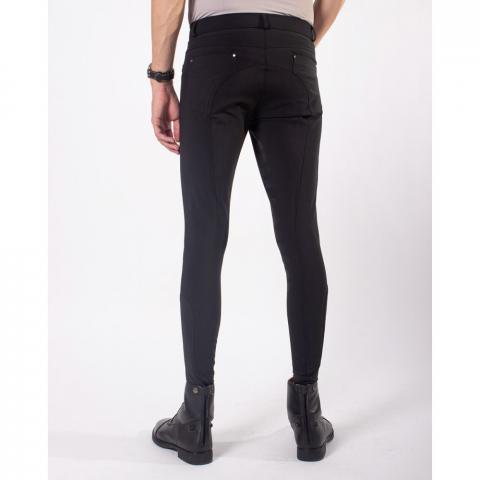 Bryczesy męskie QHP Fillip black, czarne
