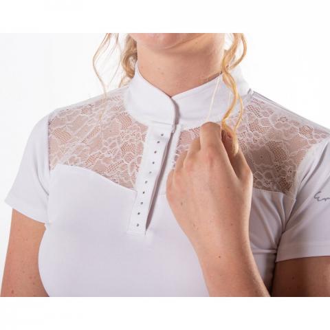 Koszulka konkursowa QHP Madee white, biała