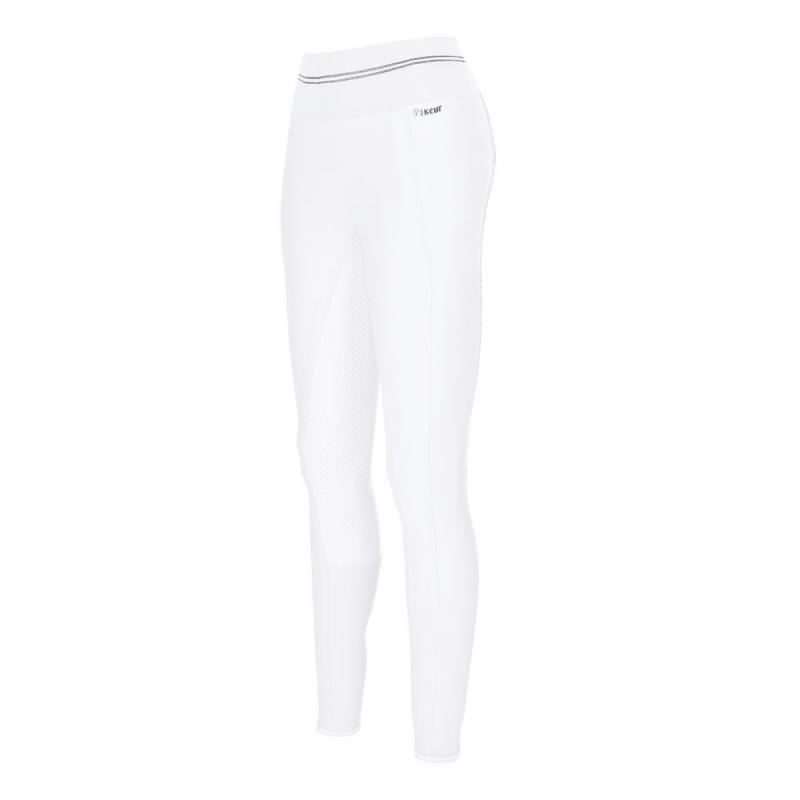 Bryczesy z silikonem Pikeur Gia Grip Athleisure white, białe