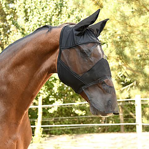 Maska siatkowa Kerbl z nosem czarna