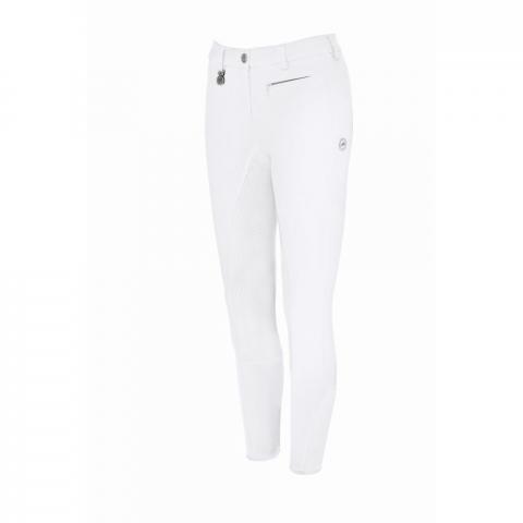 Bryczesy Pikeur Lucinda Grip Full Patches White, białe