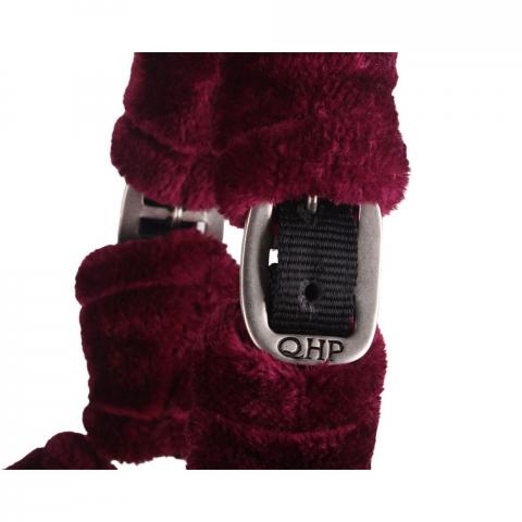Kantar futerkowy QHP Alaska Burgundy/black, bordowy/czarny