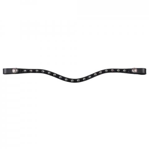 Naczółek QHP Eldorado Black/Elegant, czarny