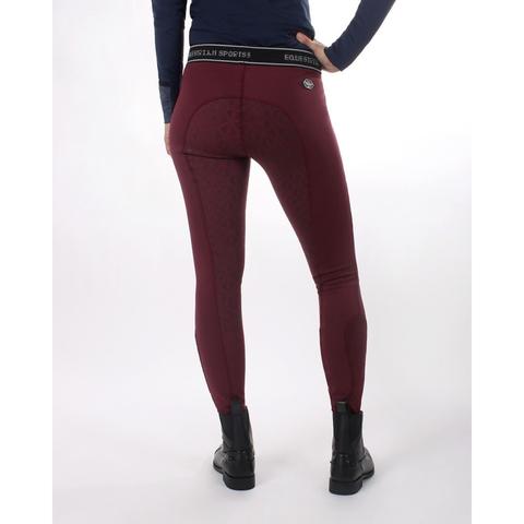 Legginsy damskie QHP Skye Porto bordowe