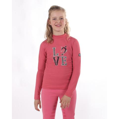 Bluzka QHP Lizz Junior Desert Rose, różowa