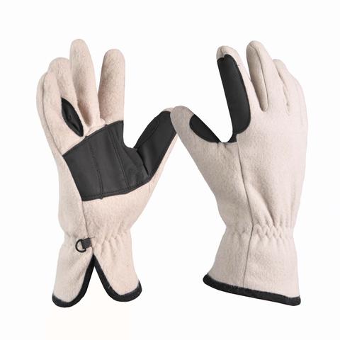 Rękawiczki polarowe Covalliero beżowe