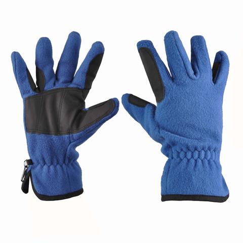 Rękawiczki polarowe Covalliero niebieskie