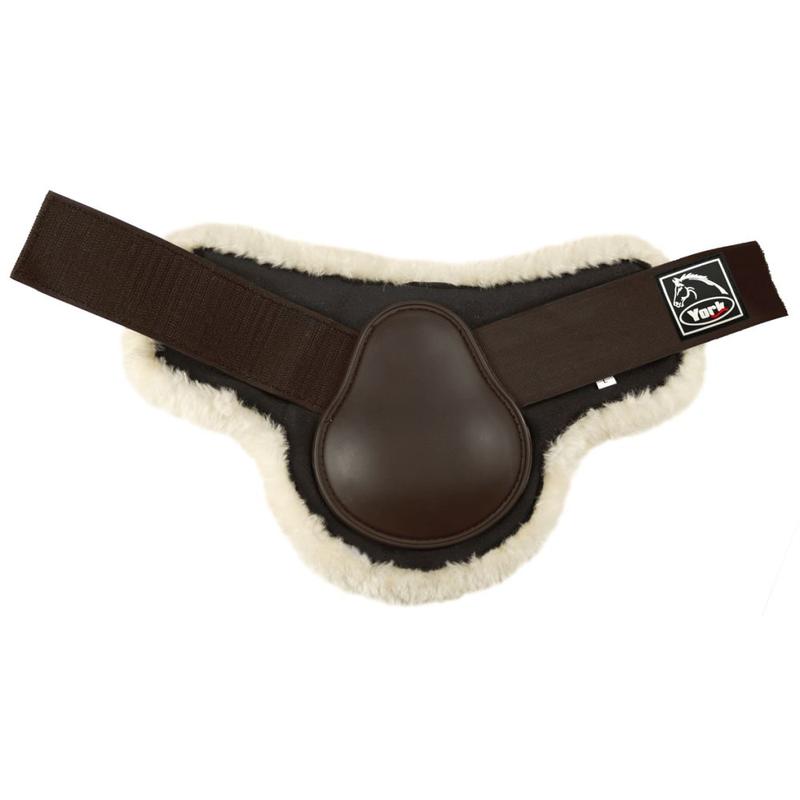 Ochraniacze z futerkiem York Comfort tył brązowe