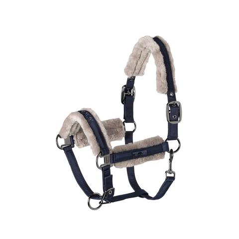 Kantar z futerkiem Eskadron Classic Sports DoublePin FauxFur Glossy Dark Navy, granatowy 2021
